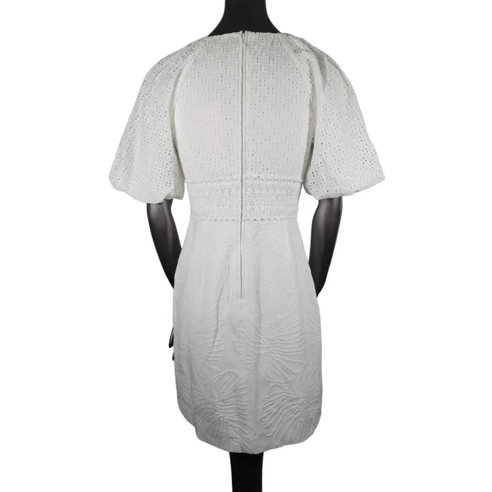 Lilly Pulitzer NWT White Dress Embroidered Eyelet Jazlyn 00 - Picture 5 of 7